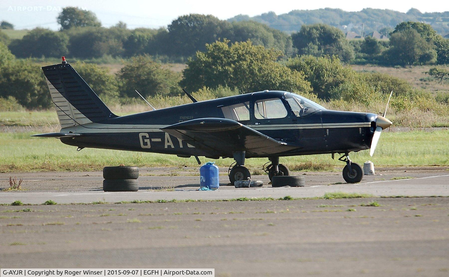 G-AYJR, 1970 Piper PA-28-140 Cherokee C/N 28-26694, Visiting Cherokee.