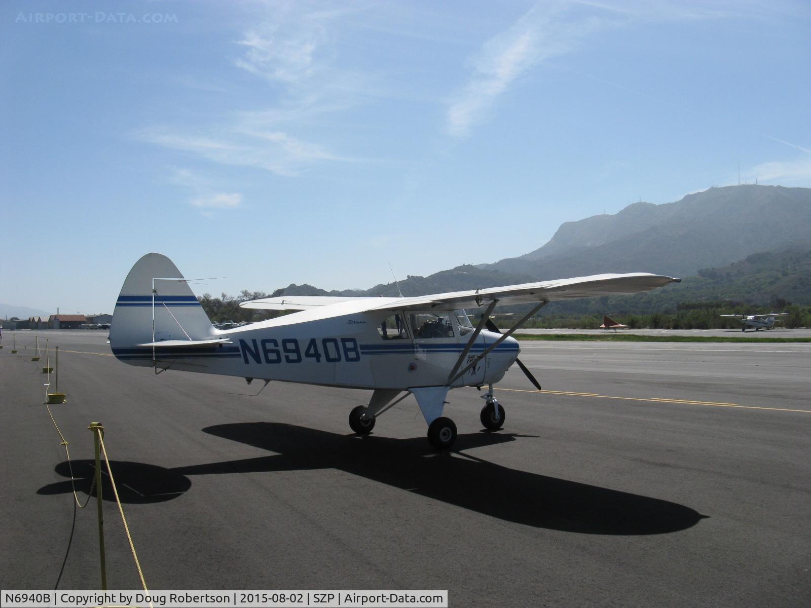 N6940B, 1956 Piper PA-22-150 Tri-Pacer C/N 22-4219, 1956 Piper PA-22-150 TRI-PACER, Lycoming O-320 150 Hp