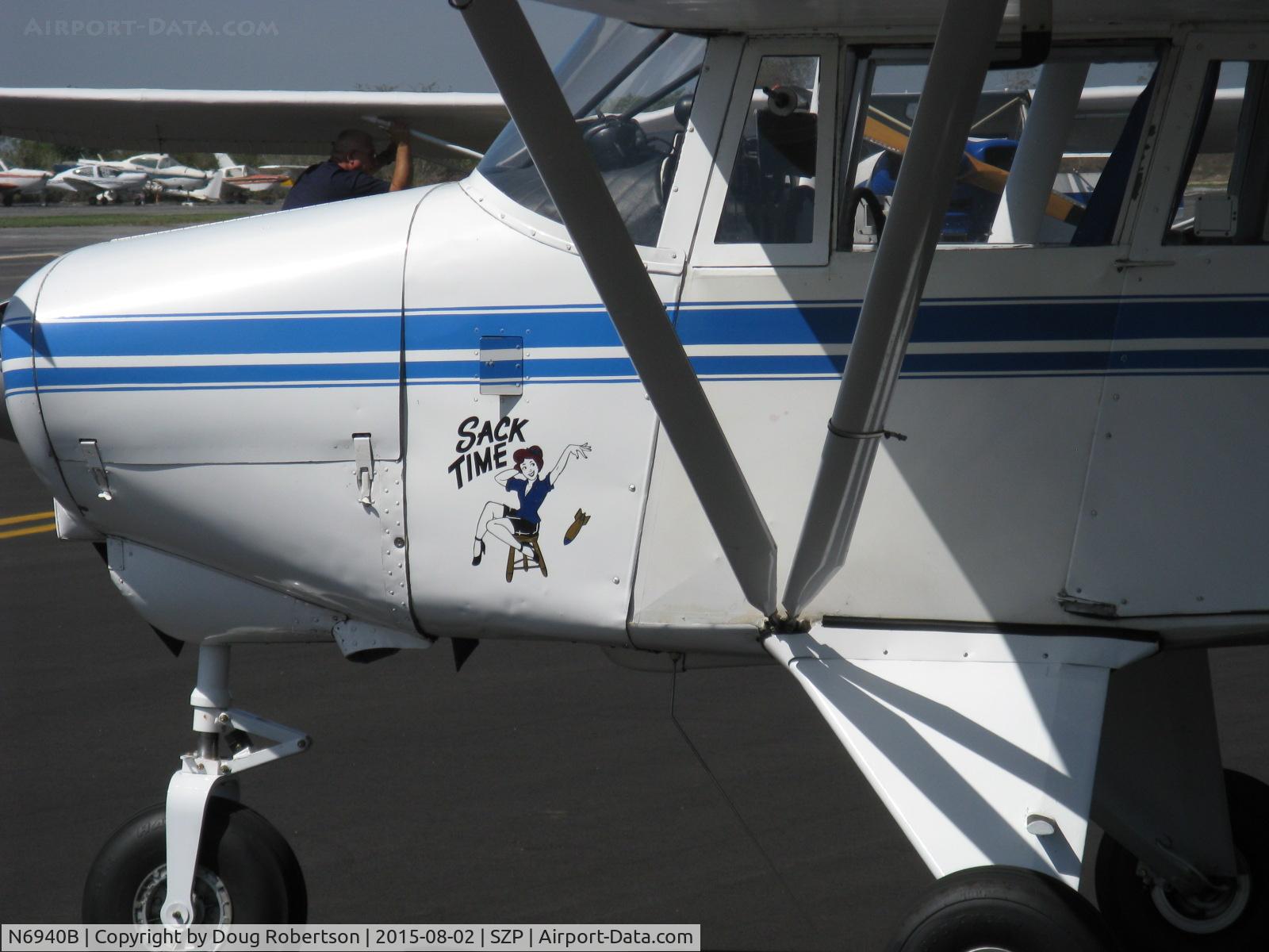 N6940B, 1956 Piper PA-22-150 Tri-Pacer C/N 22-4219, 1956 Piper PA-22 150 TRI-PACER, Lycoming O-320 150 Hp, logo