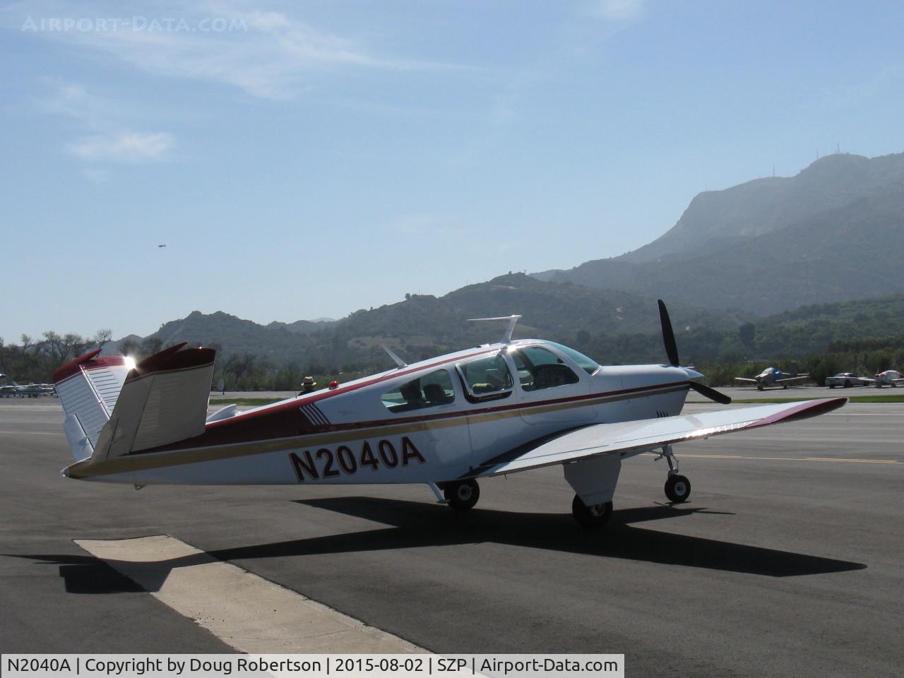 N2040A, 1969 Beech V35A Bonanza C/N D-9024, 1969 Beech V35A BONANZA, Continental IO-520-B 285 Hp