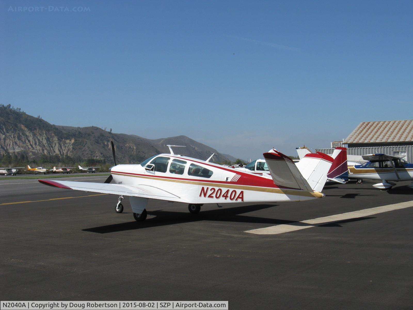 N2040A, 1969 Beech V35A Bonanza C/N D-9024, 1969 Beech V35A BONANZA, Continental IO-520-B 285 Hp