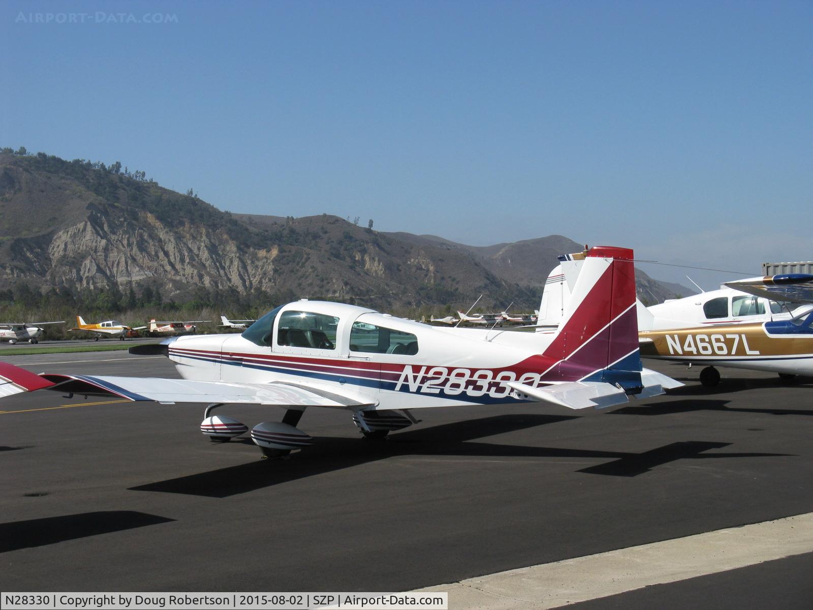 N28330, 1977 Grumman American AA-5B Tiger C/N AA5B0563, 1977 Grumman American AA-5B TIGER, Lycoming O&VO-360 180 Hp