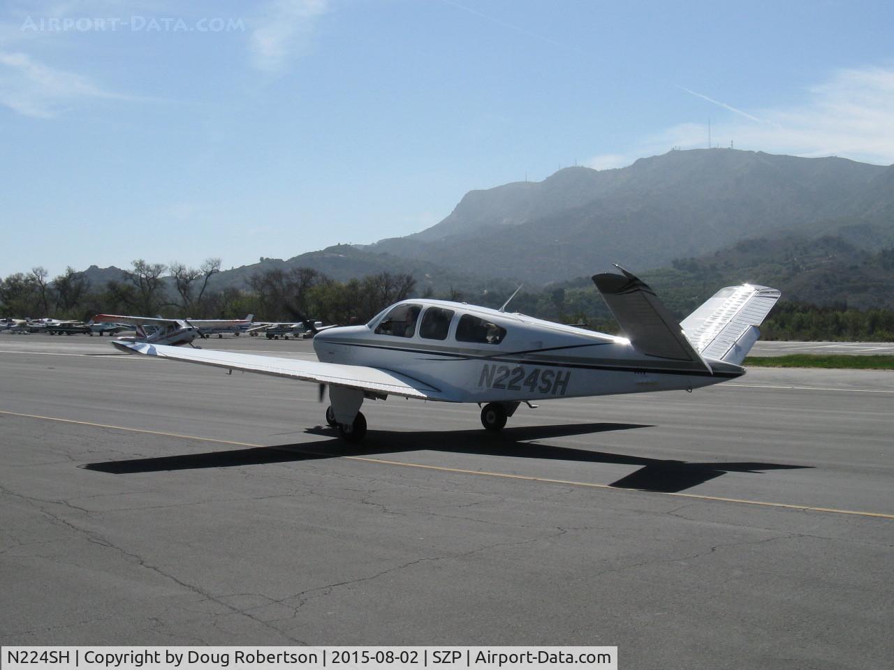 N224SH, 1970 Beech V35B Bonanza C/N D-9152, 1970 Beech V35B BONANZA, Continental IO-520-B 285 Hp, taxi back