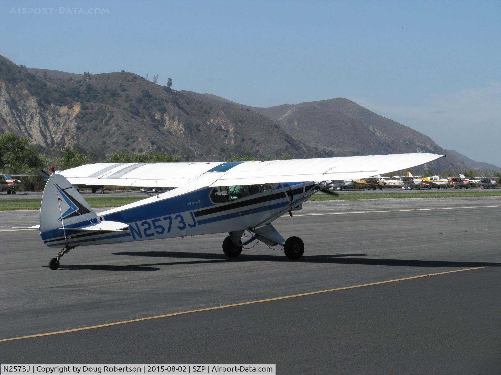 N2573J, 1979 Piper PA-18-150 Super Cub C/N 18-7909132, 1979 Piper PA-18-150 SUPER CUB, Lycoming O-320 150 Hp, taxi