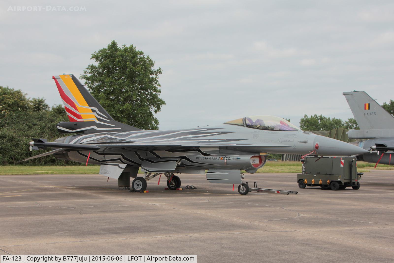 FA-123, SABCA F-16AM Fighting Falcon C/N 6H-123, at Tours
