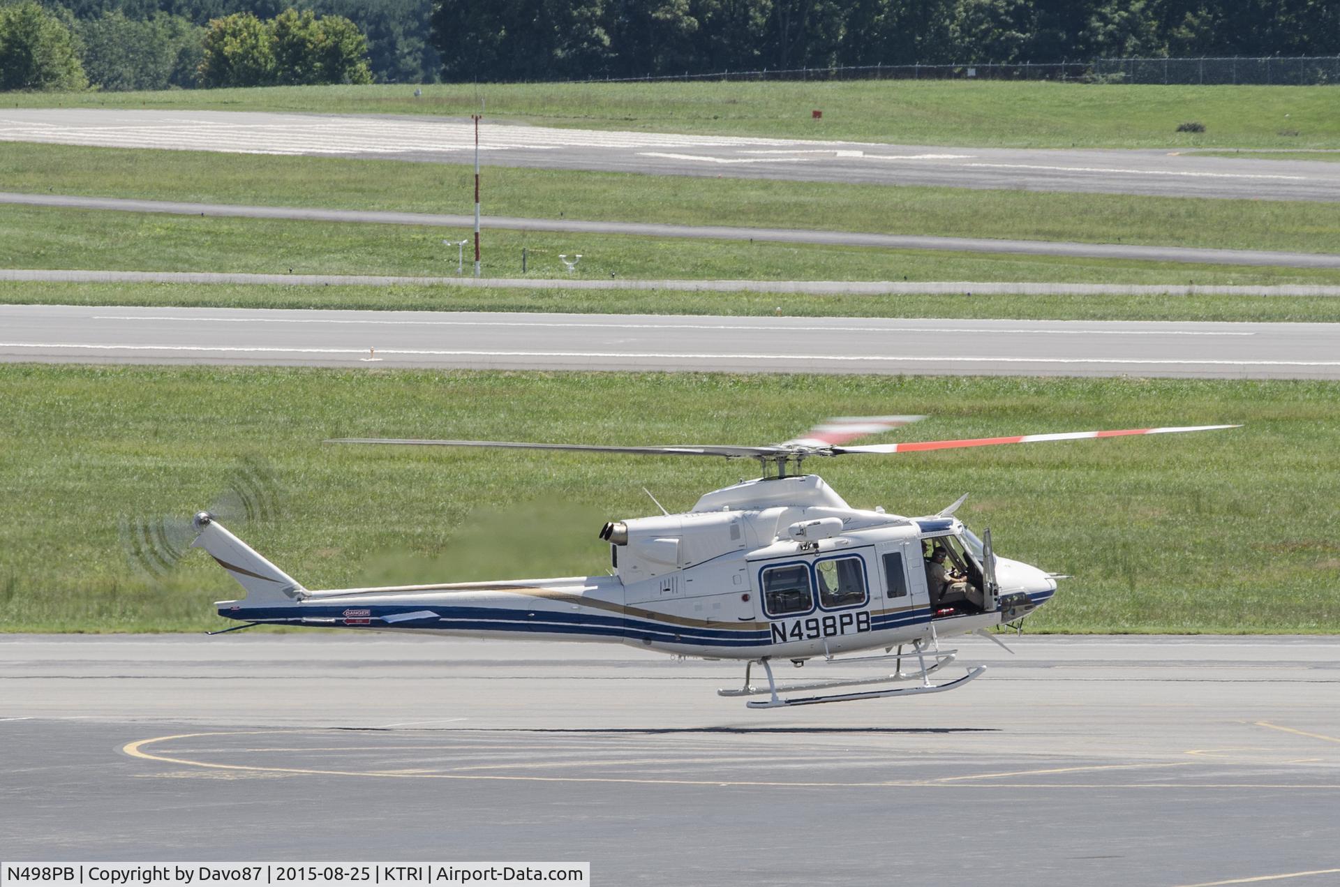 N498PB, 2013 Bell 412EP C/N 36649, Pilots performed multiple spins (left and right) while hovering less than ten feet above the tarmac.