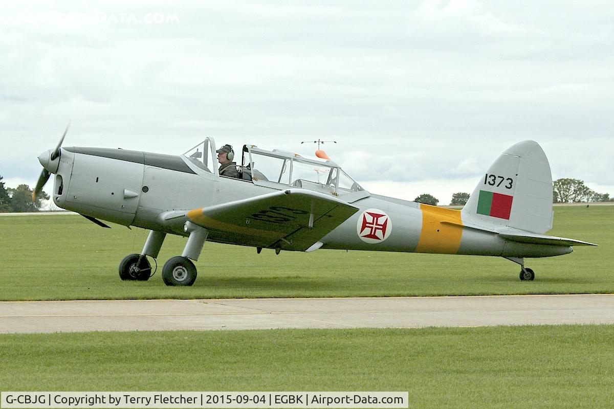 G-CBJG, 1961 OGMA DHC-1 Chipmunk T.20 C/N OGMA-63, At 2015 LAA Rally at Sywell