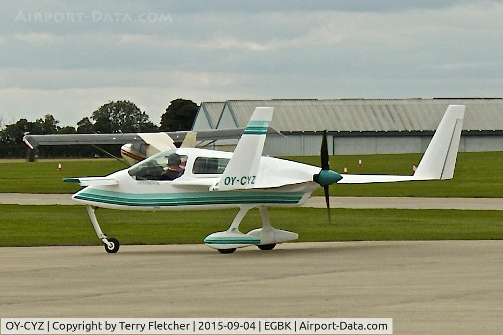 OY-CYZ, 1991 Opus Aircraft 3 C/N 0188-001, At 2015 LAA Rally at Sywell