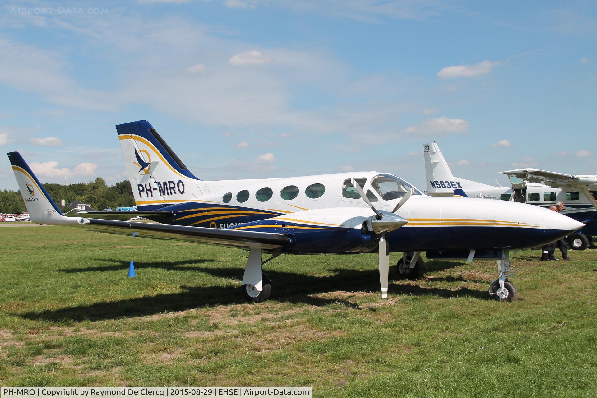 PH-MRO, 1978 Cessna 421C Golden Eagle C/N 421C0478, In service with Q-flights at Seppe/Breda airport. ex D-IHOS.