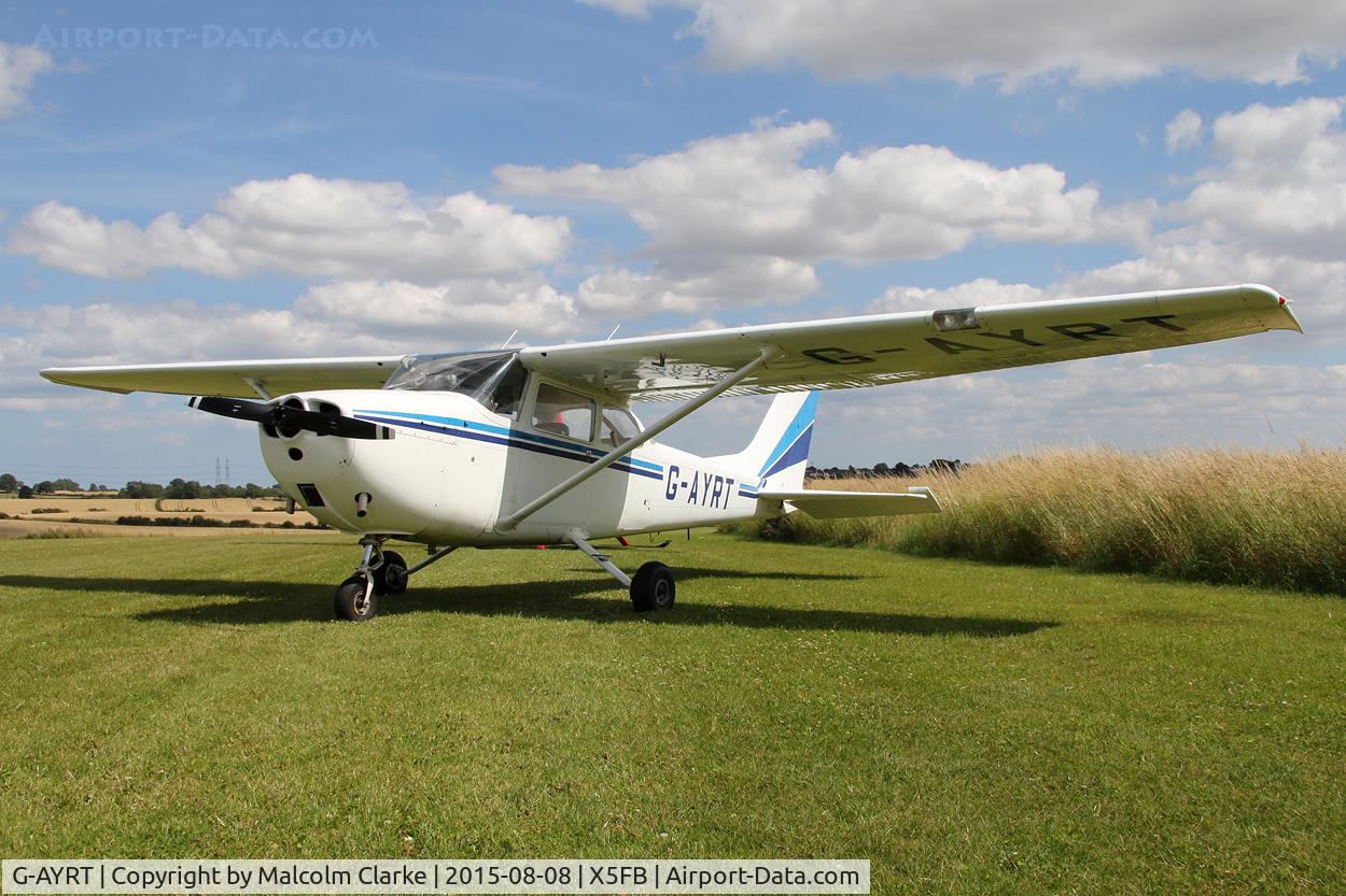 G-AYRT, 1971 Reims F172K Skyhawk C/N 0777, Reims F172K Skyhawk at Fishburn Airfield, August 8th 2015.