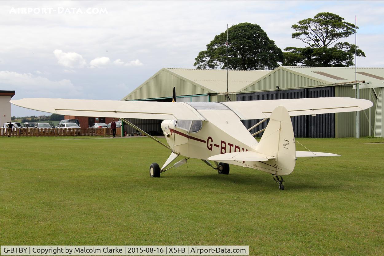 G-BTBY, 1948 Piper PA-17 Vagabond C/N 17-195, Piper PA-17 Vagabond at Fishburn Airfield, August 16th 2015.