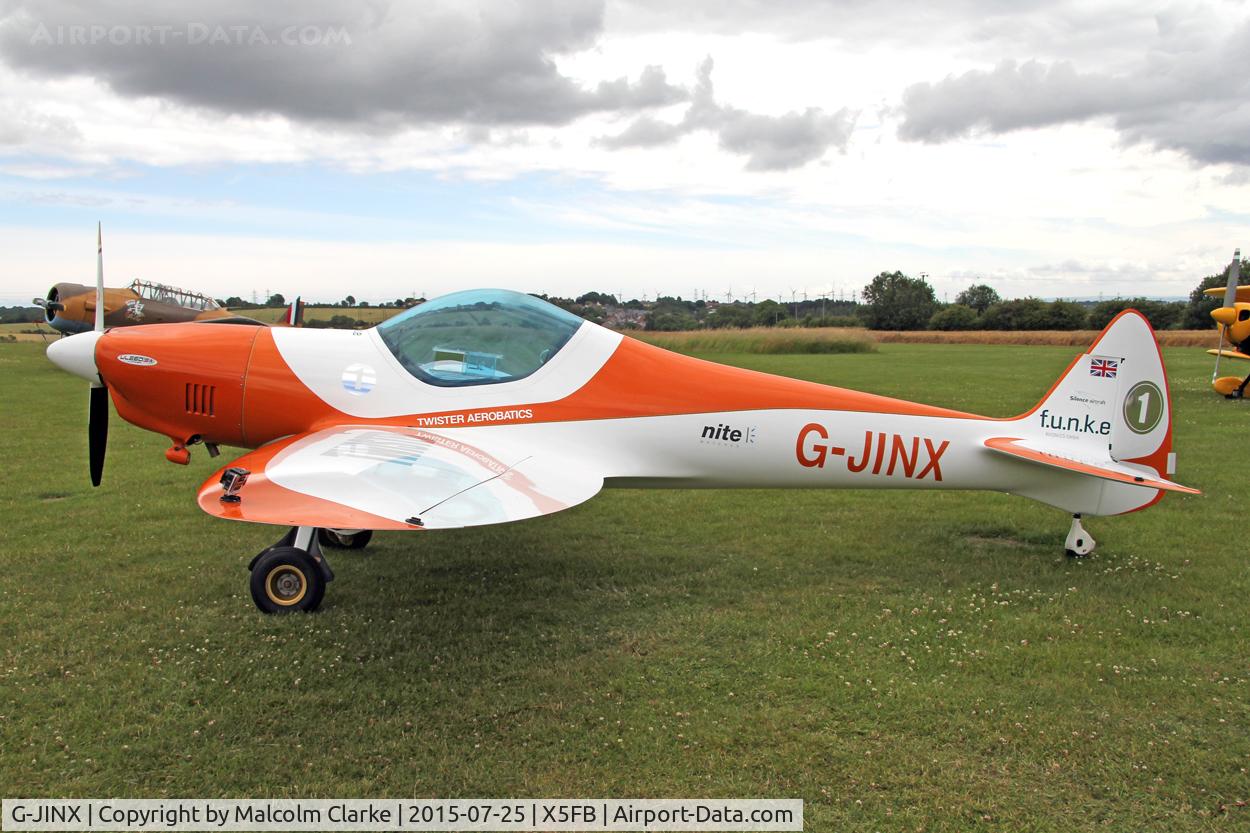 G-JINX, 2013 Silence Twister C/N LAA 329-15102, Silence Twister prior to an aerobatic performance at The Sunderland Air Show. Fishburn Airfield, July 25th 2015.