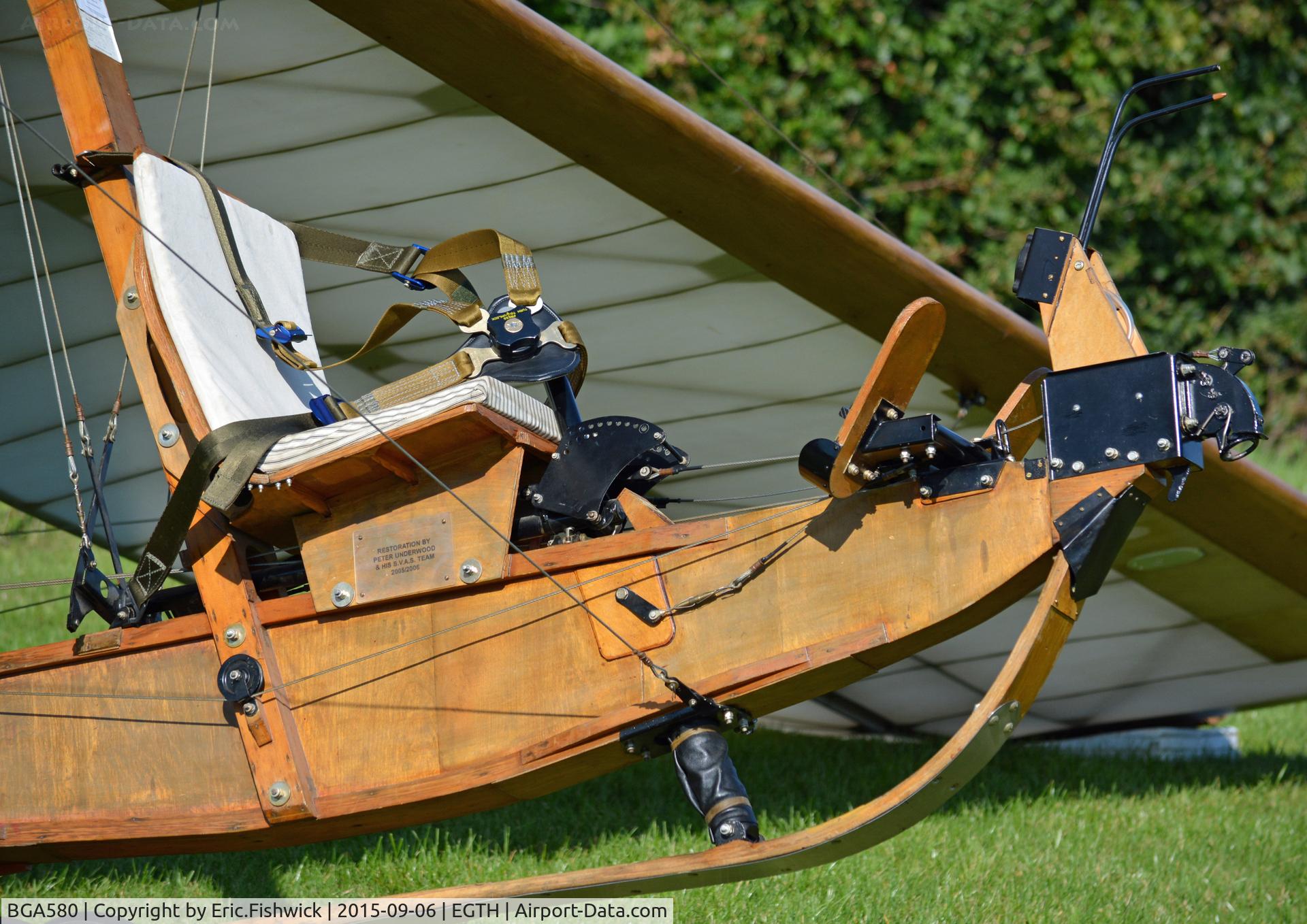 BGA580, 1936 Schneider S.G.38 C/N Not found BGA580, 4. This is where you learnt to fly a Glider in 1936. . .