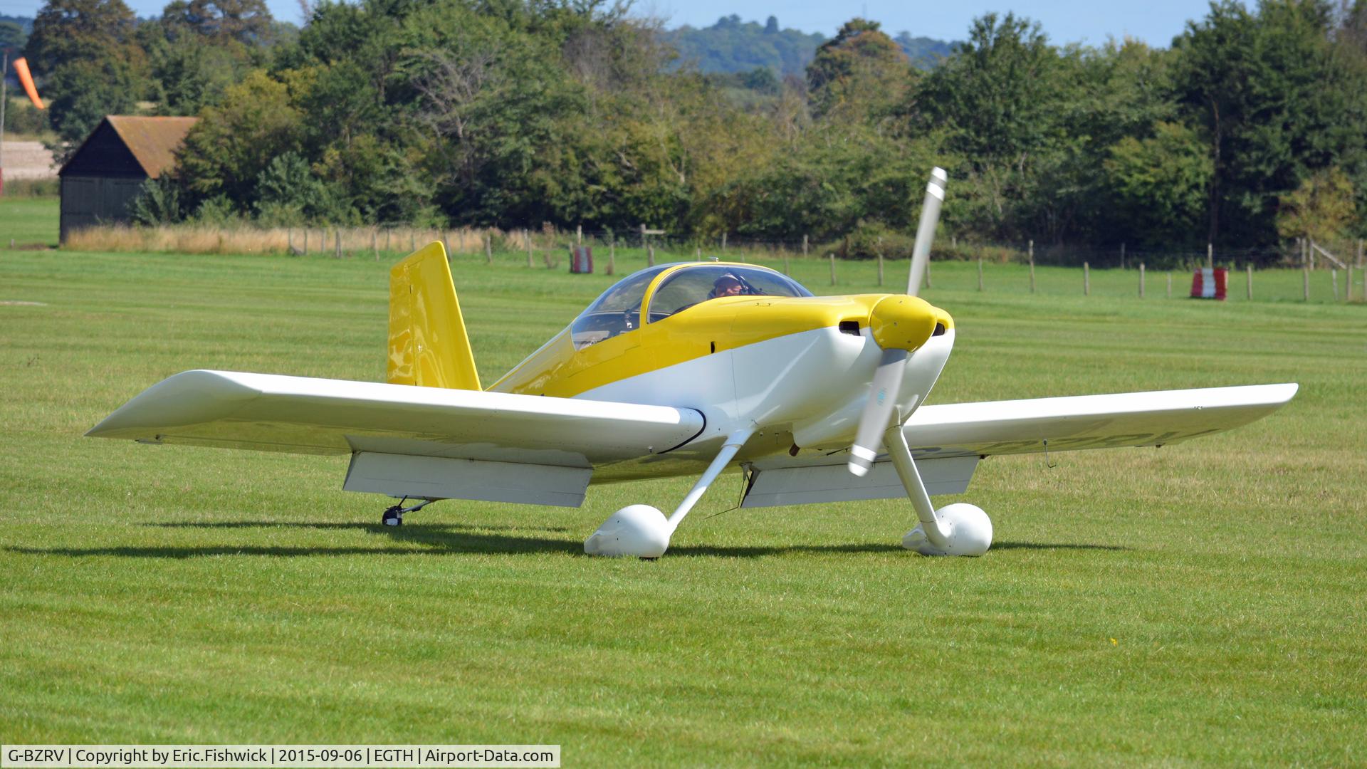 G-BZRV, 2002 Vans RV-6 C/N PFA 181A-13573, 3. G-BZRV arriving at The Shuttleworth Pagent Airshow, Sept. 2015.