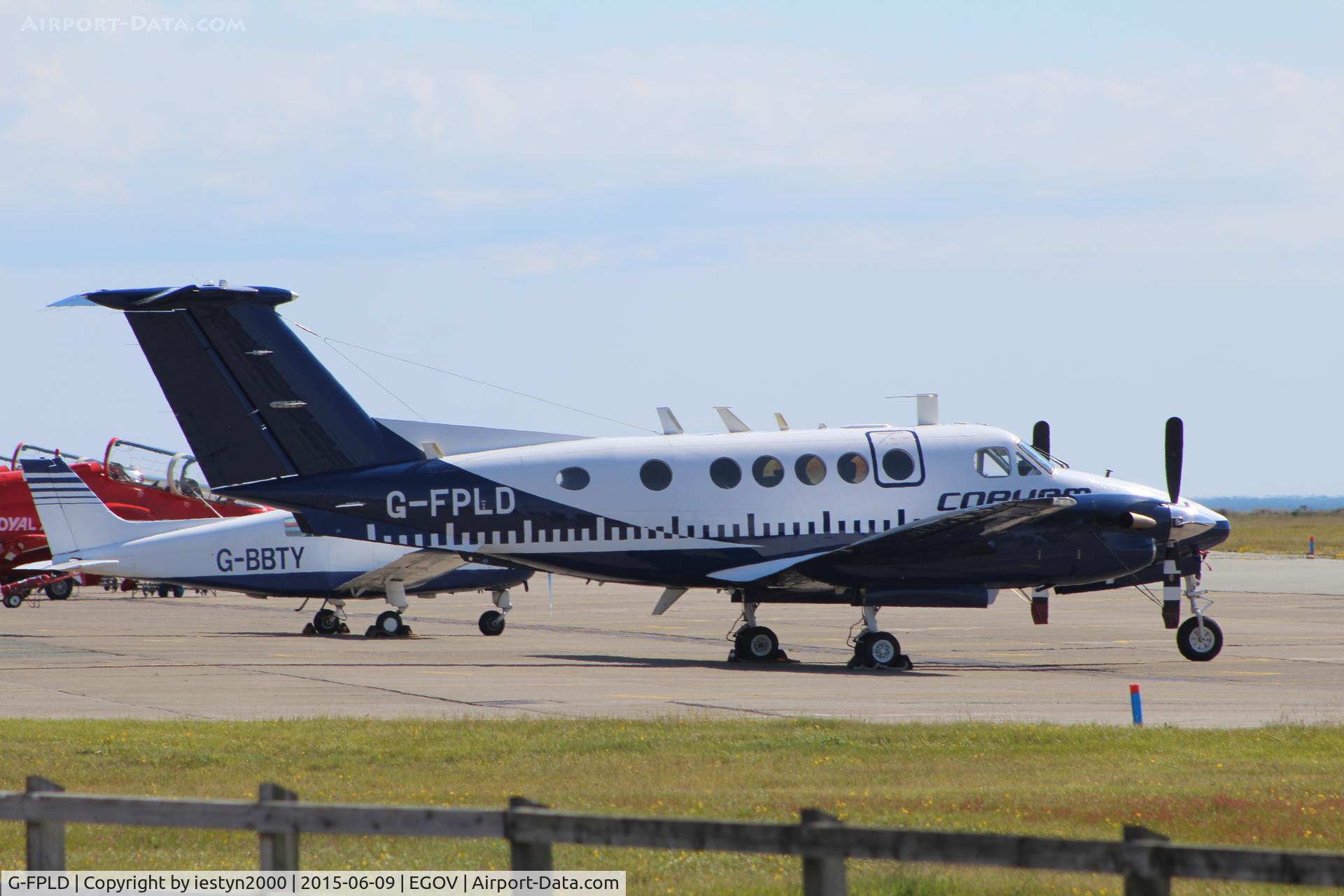 G-FPLD, 1992 Beech B200 Super King Air King Air C/N BB-1433, G-FPLD Beech B200 on the Flight line at RAF Valley