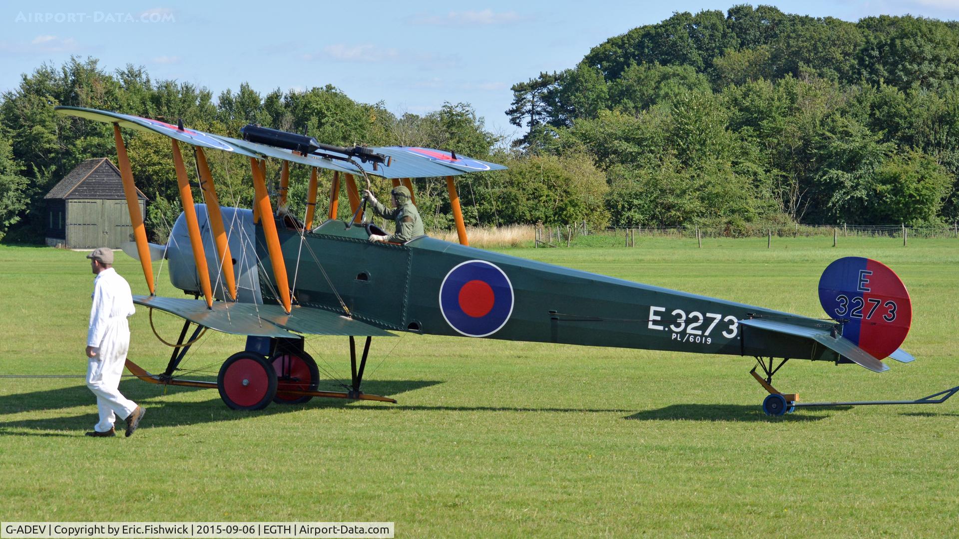 G-ADEV, 1918 Avro 504K C/N R3/LE/61400, 4. E3273 at The Shuttleworth Pagent Airshow, Sep. 2015.