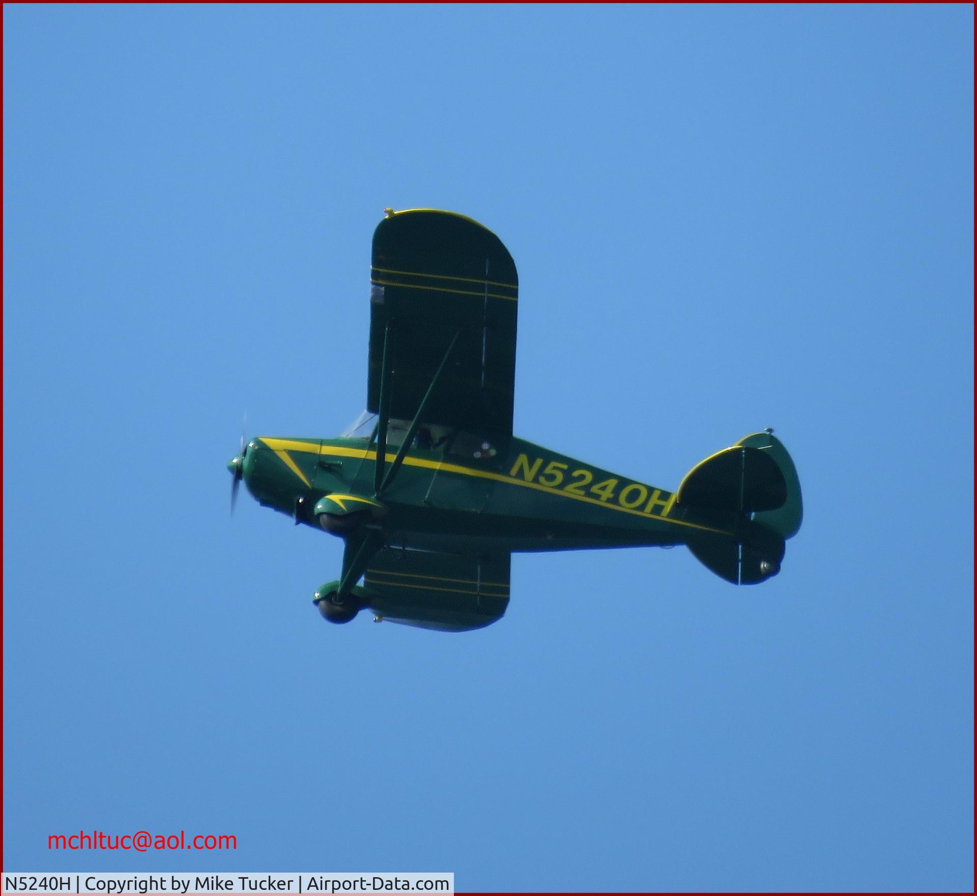 N5240H, 1949 Piper PA-16 Clipper C/N 16-44, Seen from East Cowes today flying around the Solent.