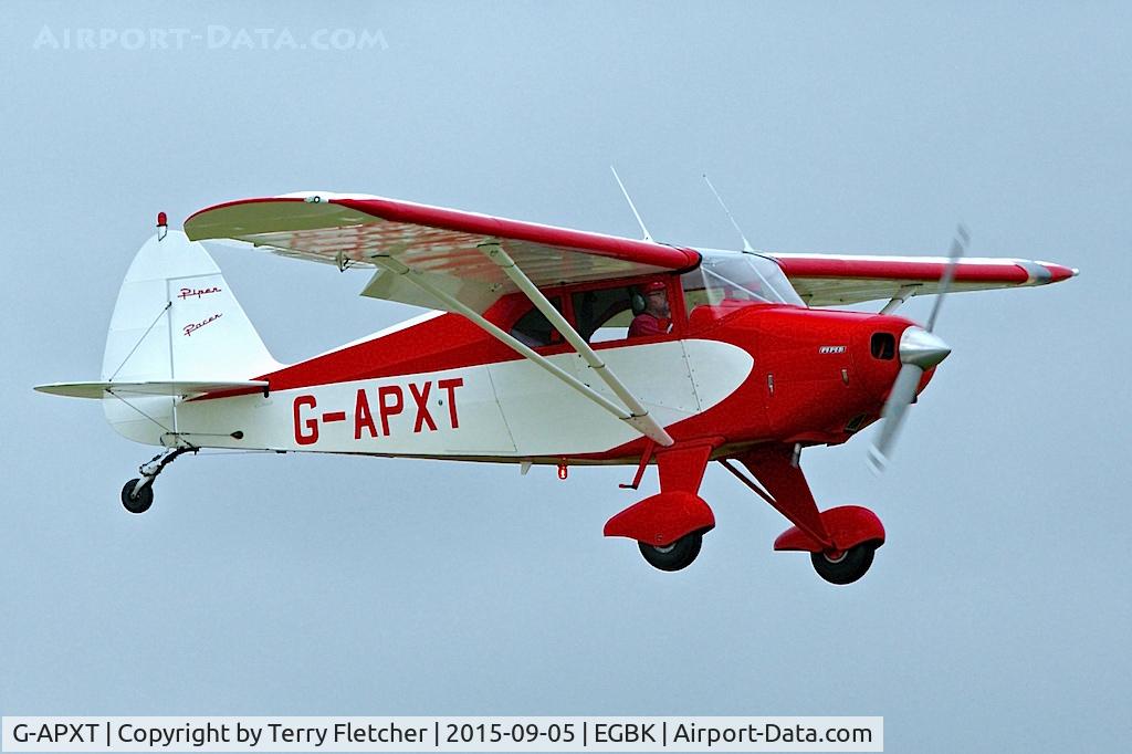 G-APXT, 1956 Piper PA-22-150 Caribbean C/N 22-3854, At 2015 LAA National Rally at Sywell