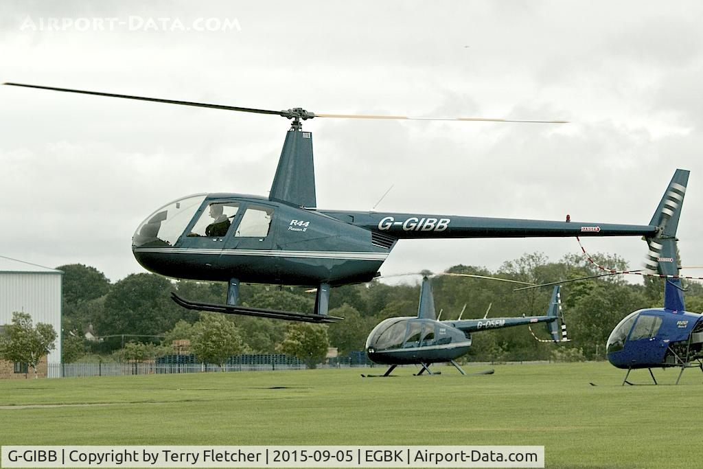G-GIBB, 2007 Robinson R44 Raven II C/N 11777, At 2015 LAA National Rally at Sywell