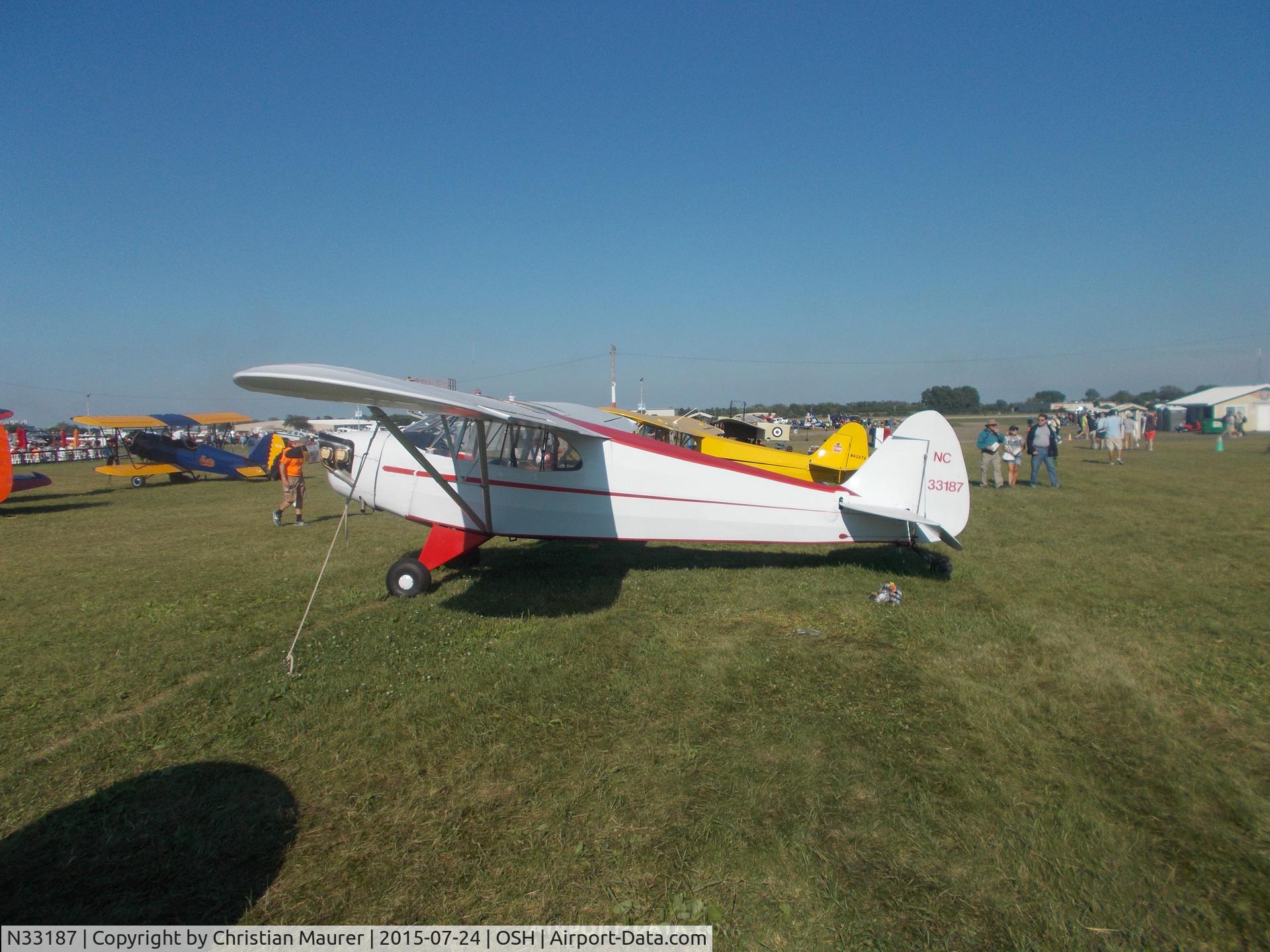 N33187, 1940 Piper J5A Cub Cruiser C/N 5-462, Piper J5 Cub