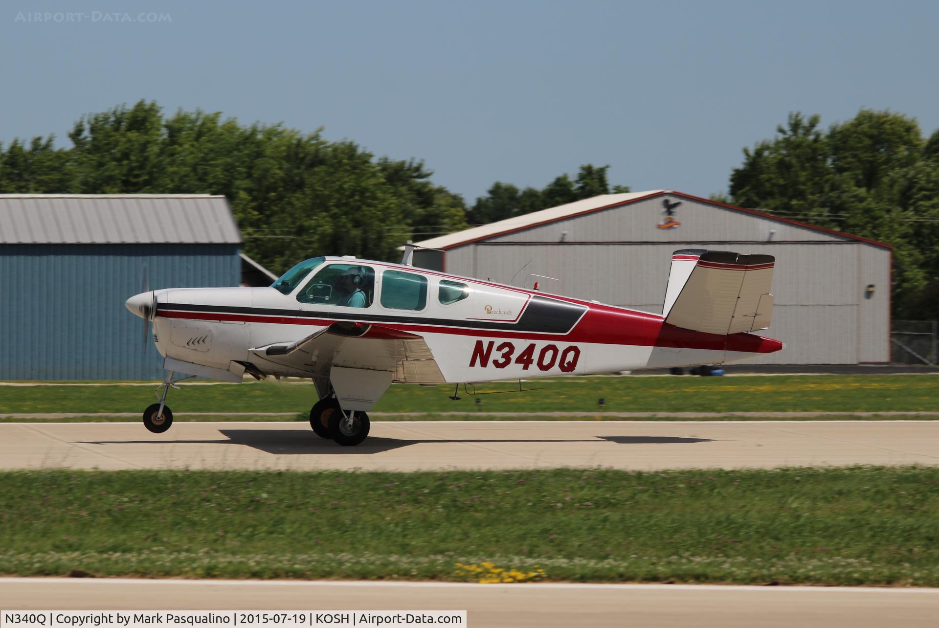 N340Q, 1958 Beech J35 Bonanza C/N D-5486, Beech J35