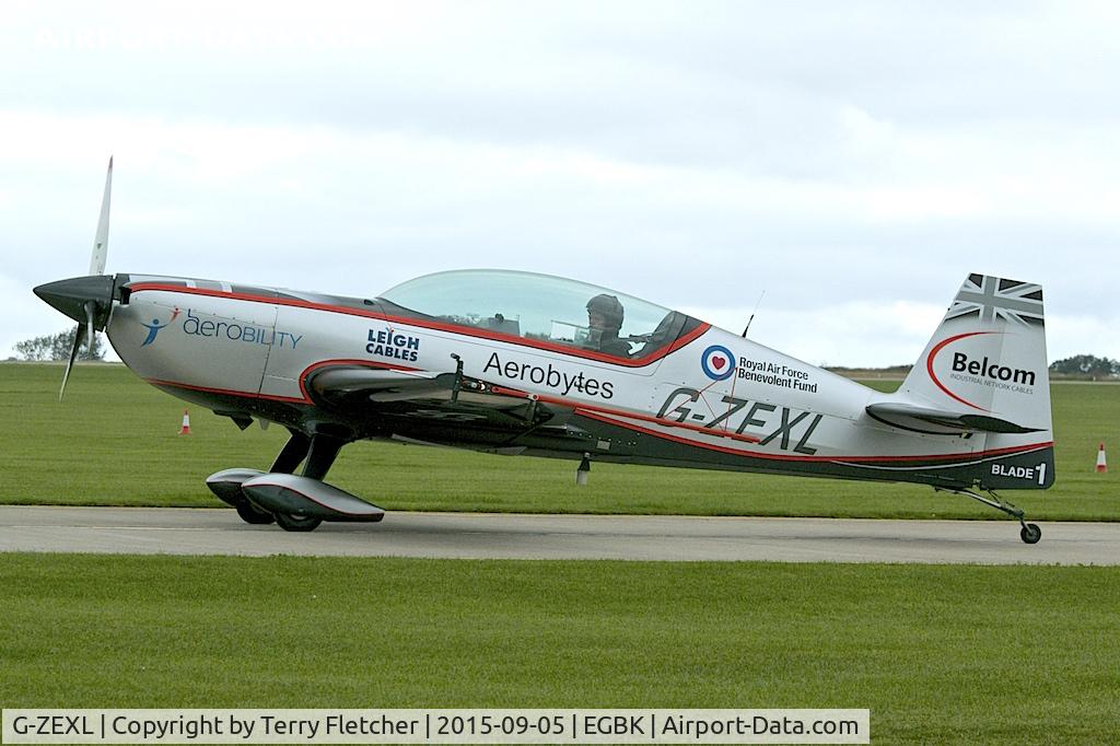 G-ZEXL, 2006 Extra EA-300L C/N 1225, At 2015 LAA National Rally at Sywell