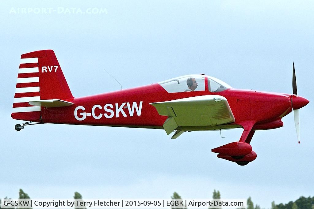 G-CSKW, 2006 Vans RV-7 C/N PFA 323-14045, At 2015 LAA Rally