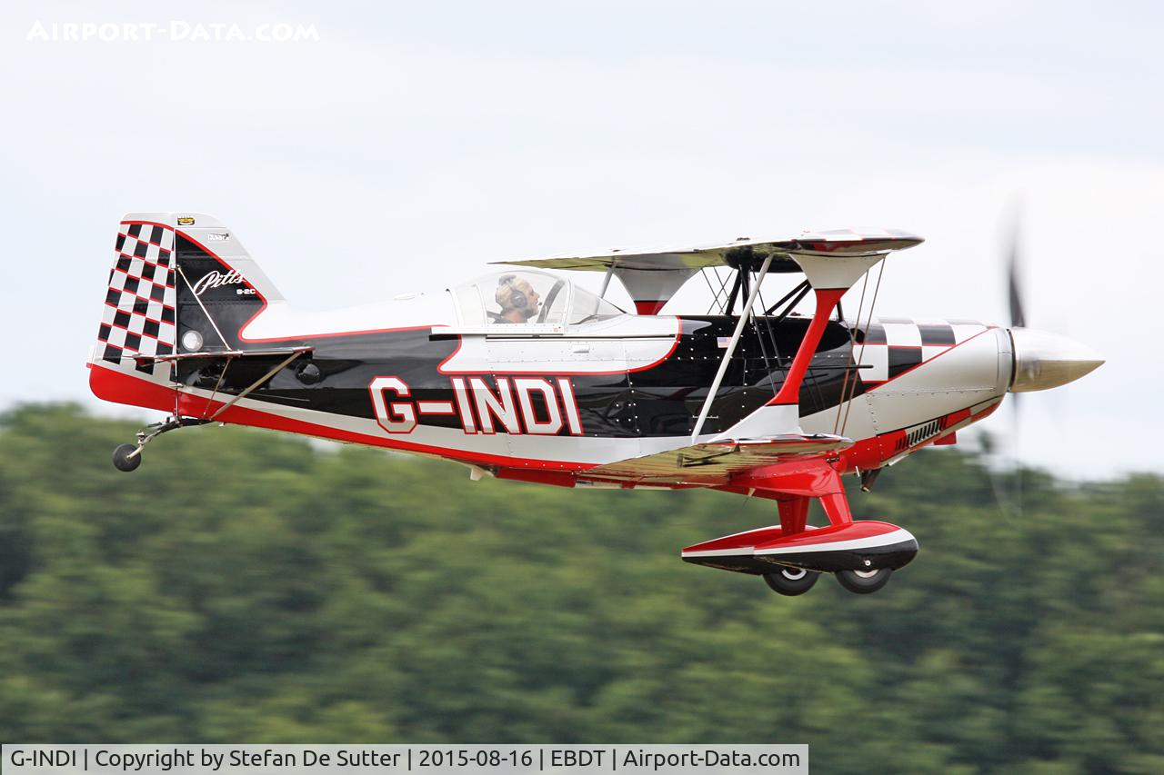 G-INDI, 2008 Aviat Pitts S-2C Special C/N 6084, Schaffen Old Timer Fly In 2015.