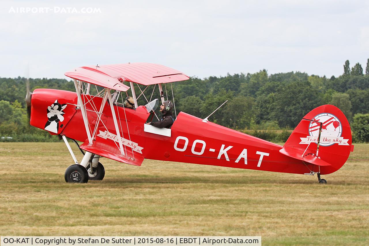 OO-KAT, 1946 Stampe-Vertongen SV-4E C/N 416, Schaffen Old Timer Fly In 2015.