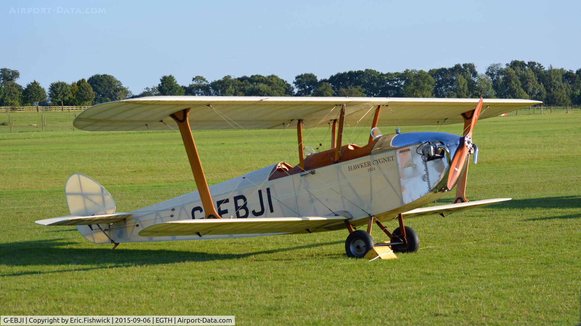 G-EBJI, 1977 Hawker Cygnet Replica C/N PFA 077-10240, 3. G-EBJI at The Shuttleworth Pagent Airshow, Sep. 2015.