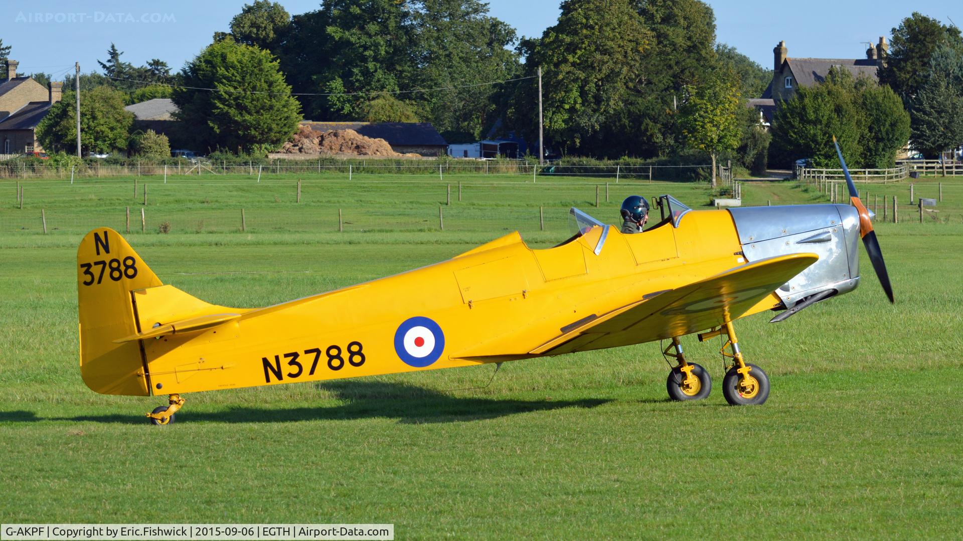 G-AKPF, 1941 Miles M14A Hawk Trainer 3 C/N 2228, 2. N3788 at The Shuttleworth Pagent Airshow, Sep. 2015.