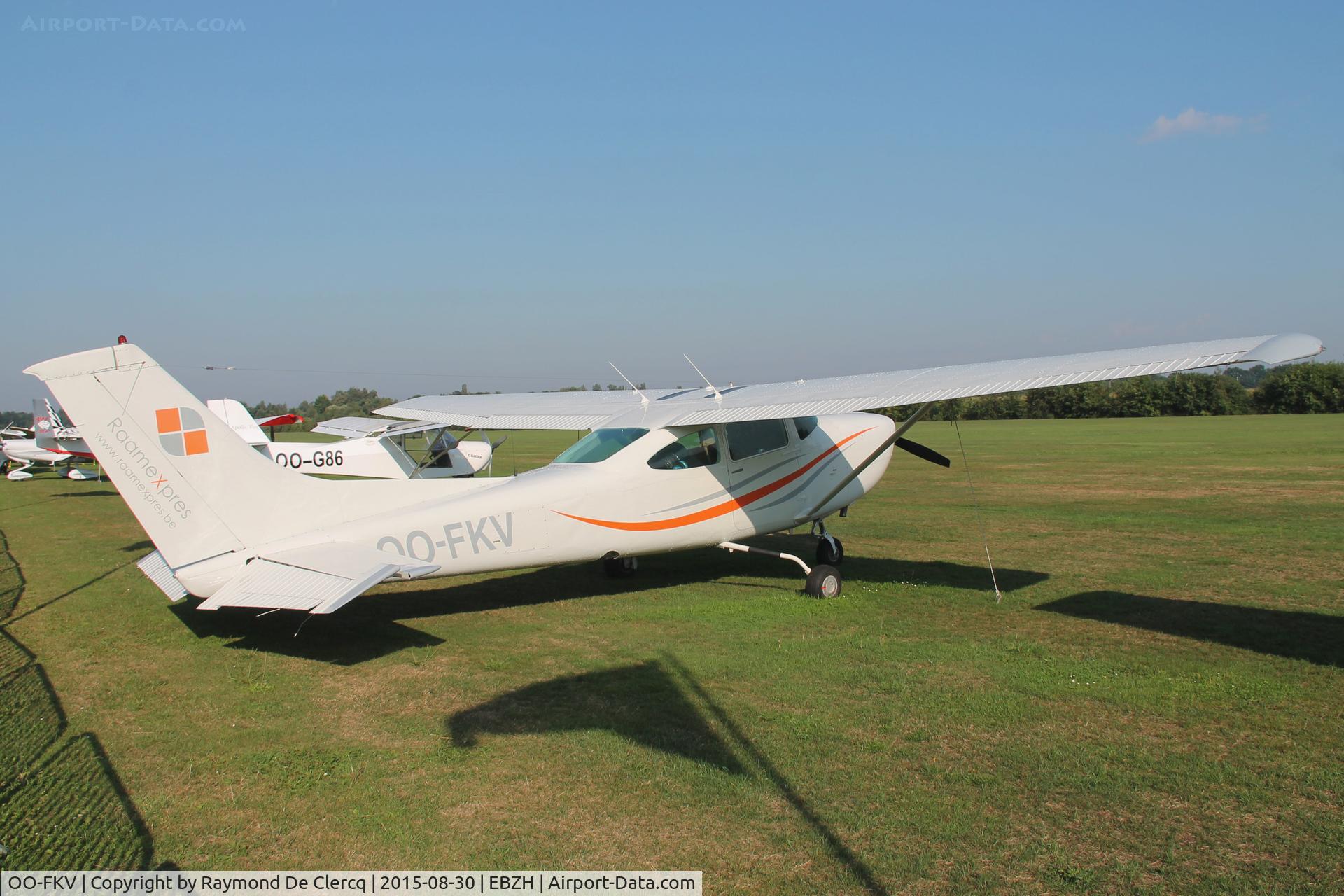 OO-FKV, 1979 Cessna R182 Skylane RG C/N R18201429, Repainted.