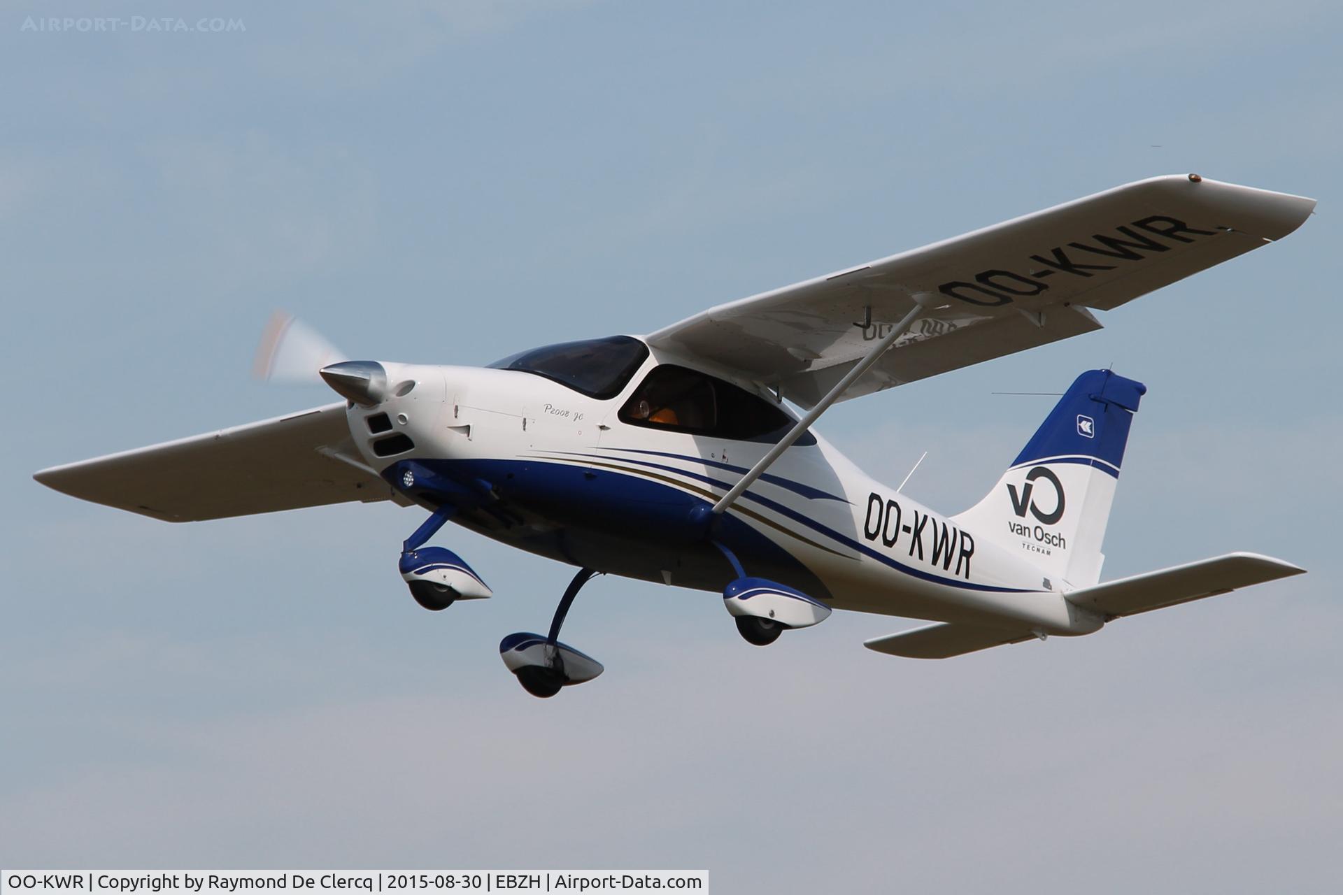 OO-KWR, 2013 Tecnam P-2008JC C/N 1010, Taking off at Kiewit/Hasselt.