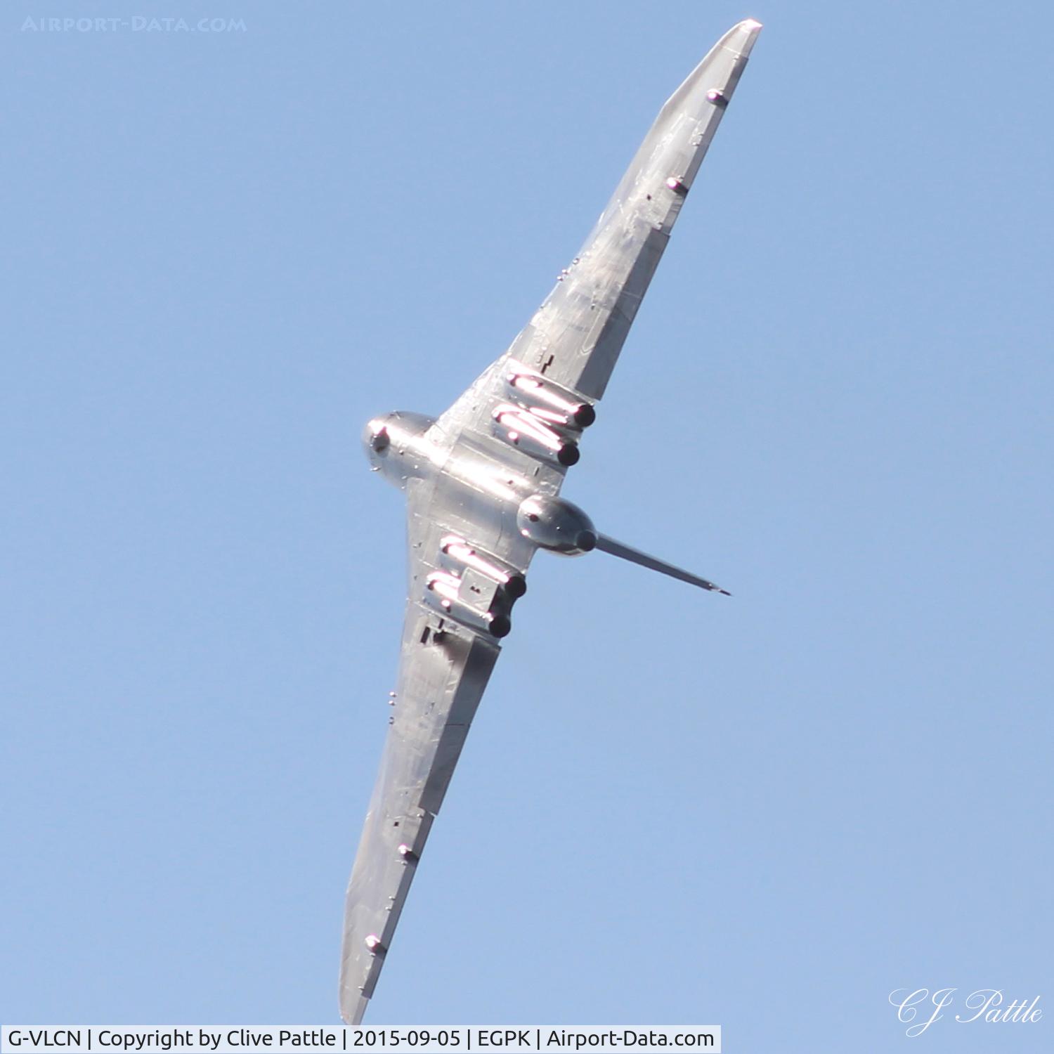 G-VLCN, 1960 Avro Vulcan B.2 C/N Set 12, Displaying for the final time in Scotland at the Scottish Airshow 2015 held at Ayr seafront and Prestwick Airport EGPK