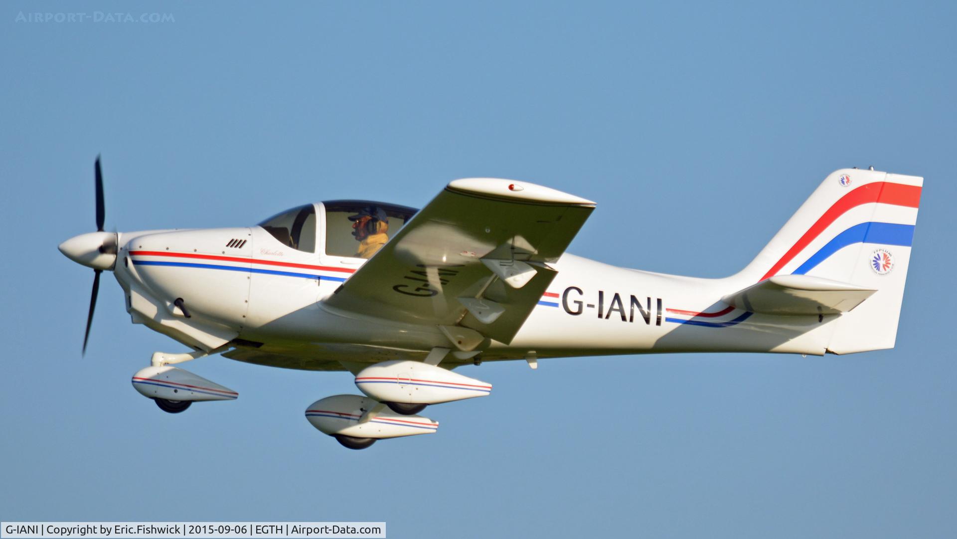 G-IANI, 2004 Europa XS Tri-Gear C/N PFA 247-13714, 41. G-IANI departing The Shuttleworth Pagent Airshow, Sept. 2015.