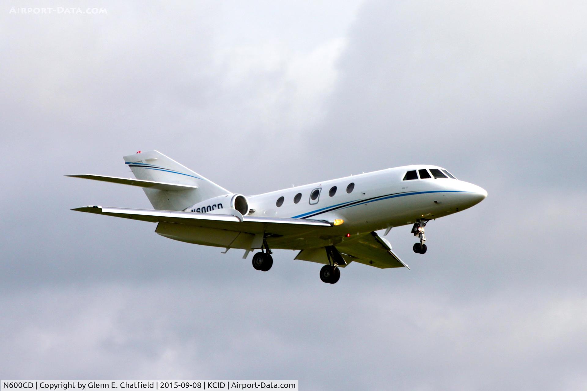 N600CD, 1978 Dassault Falcon 20F-5 (Mystere) C/N 377, Final approach Runway 27