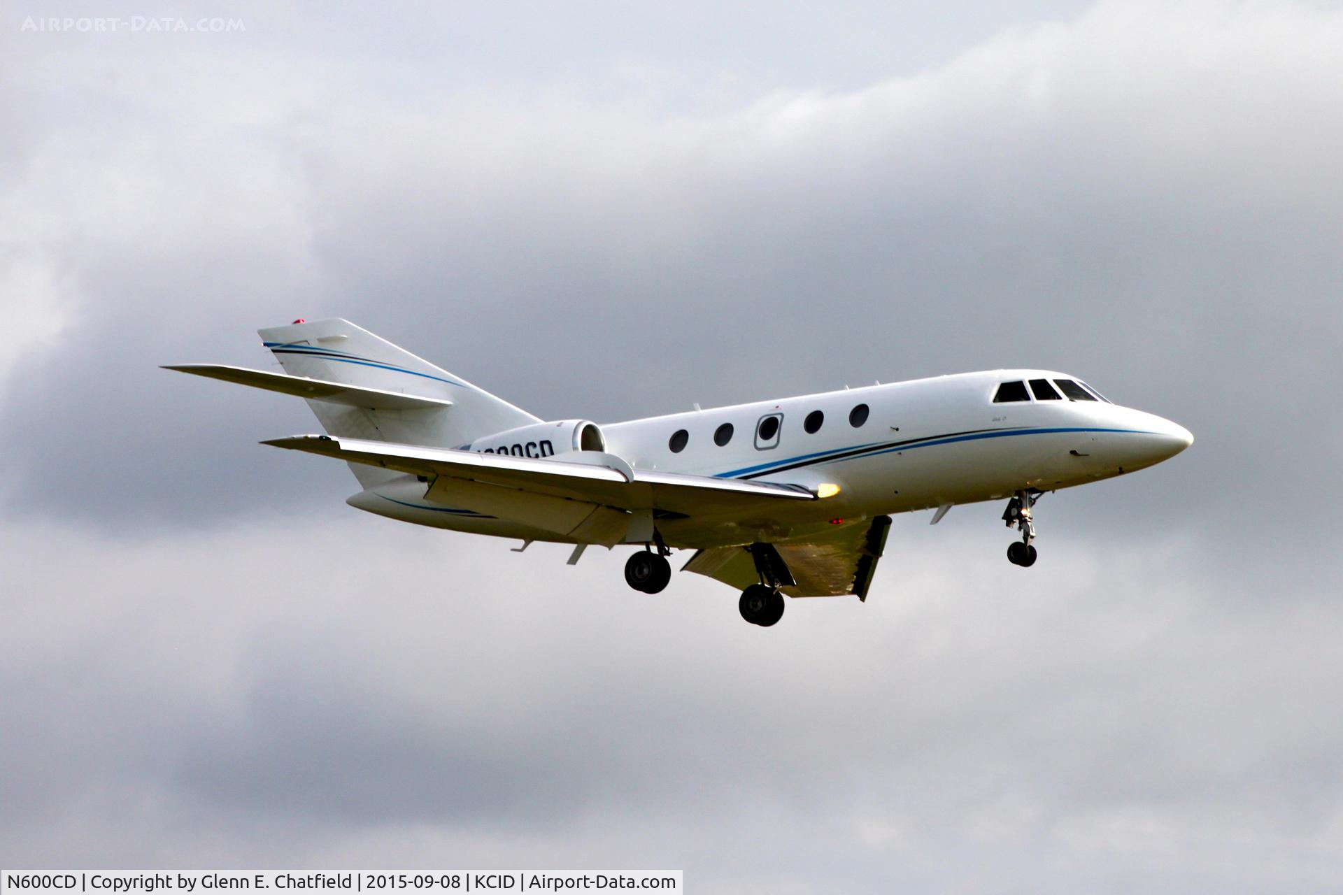 N600CD, 1978 Dassault Falcon 20F-5 (Mystere) C/N 377, Final approach Runway 27