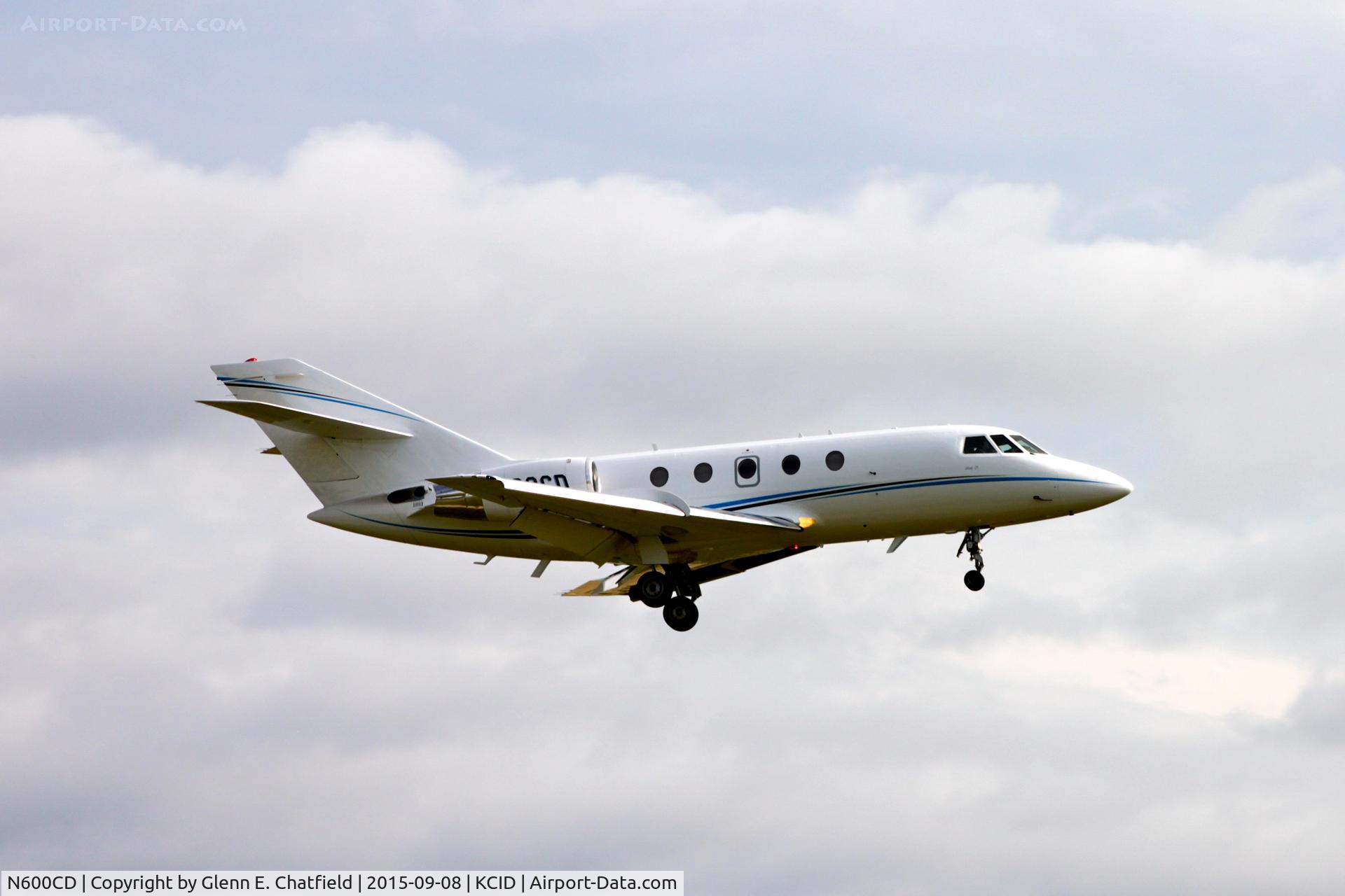 N600CD, 1978 Dassault Falcon 20F-5 (Mystere) C/N 377, Final approach Runway 27