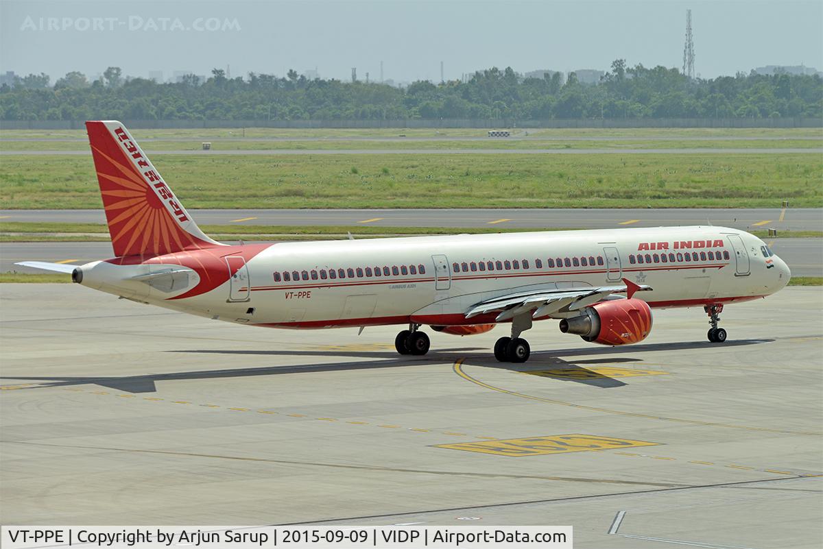 VT-PPE, 2007 Airbus A321-211 C/N 3326, Taxiing out of IGIA T-3.
