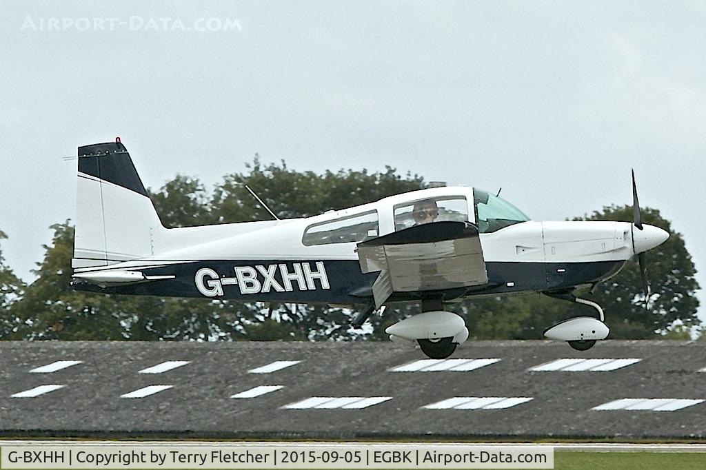 G-BXHH, 1976 Grumman American AA-5A Cheetah C/N AA5A-0105, At 2015 LAA Rally at Sywell