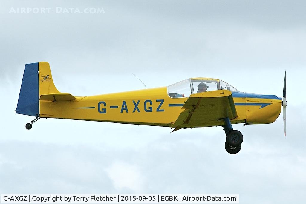 G-AXGZ, 1970 Rollason Druine D-62B Condor C/N RAE/643, At 2015 LAA Rally at Sywell