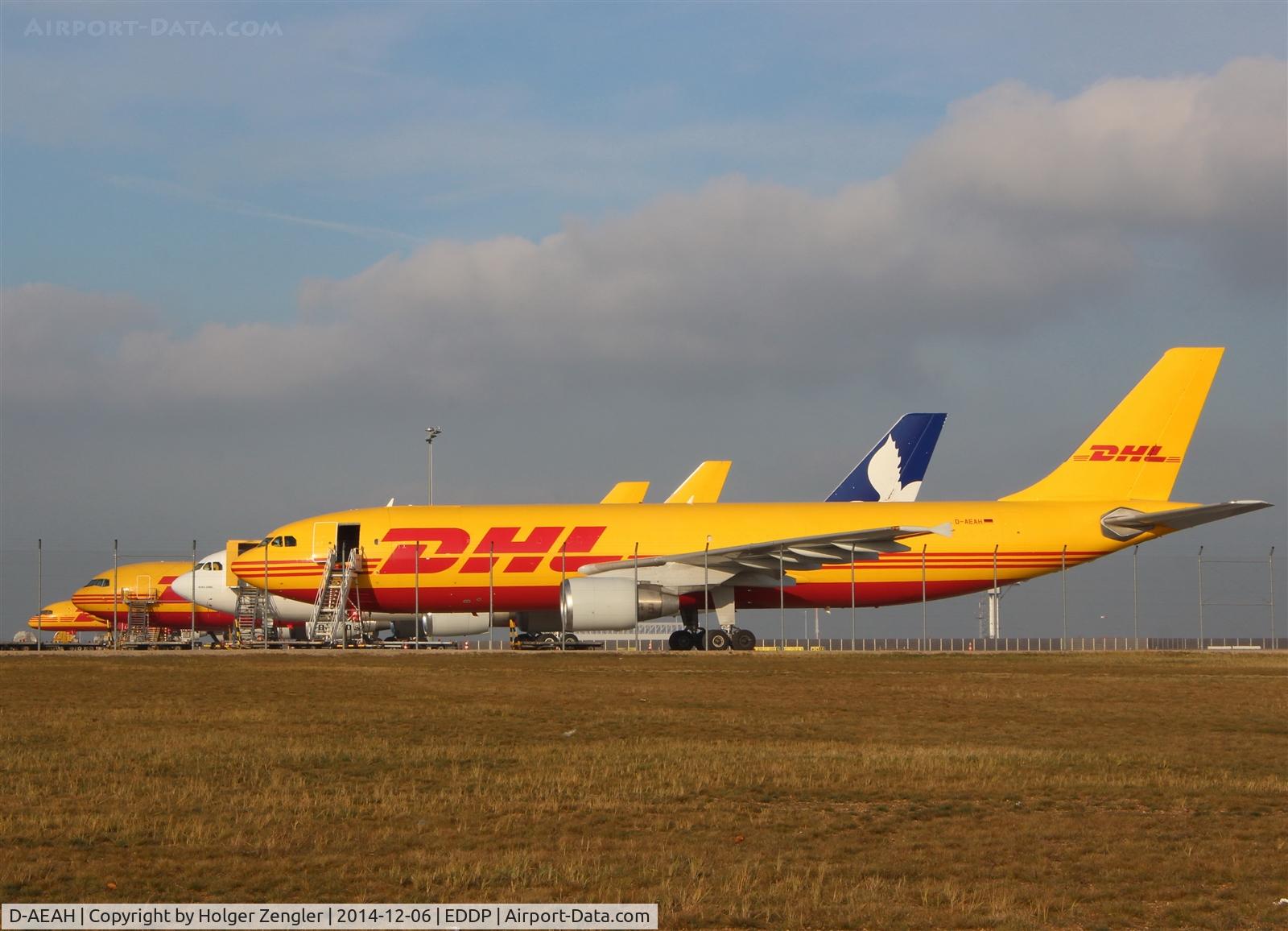 D-AEAH, 1998 Airbus A300B4-622R(F) C/N 783, Well-stocked apron 4 of DHL Air Hub Leipzig....