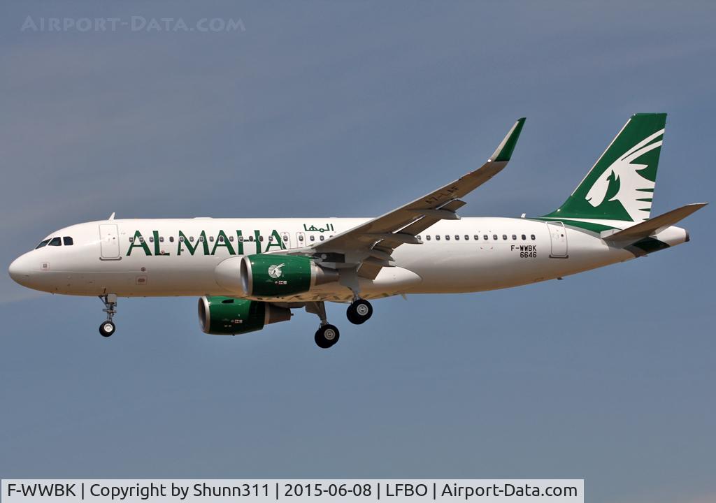 F-WWBK, 2015 Airbus A320-214 C/N 6646, C/n 6646 - To be A7-LAF