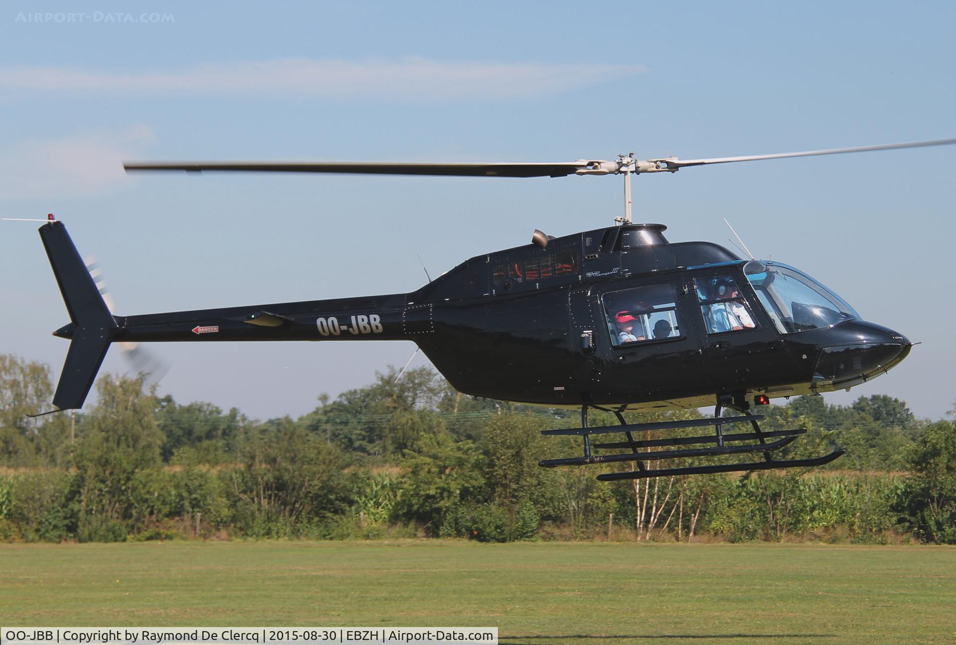 OO-JBB, 1978 Bell 206B JetRanger II C/N 2584, Open days at Kiewit/Hasselt.