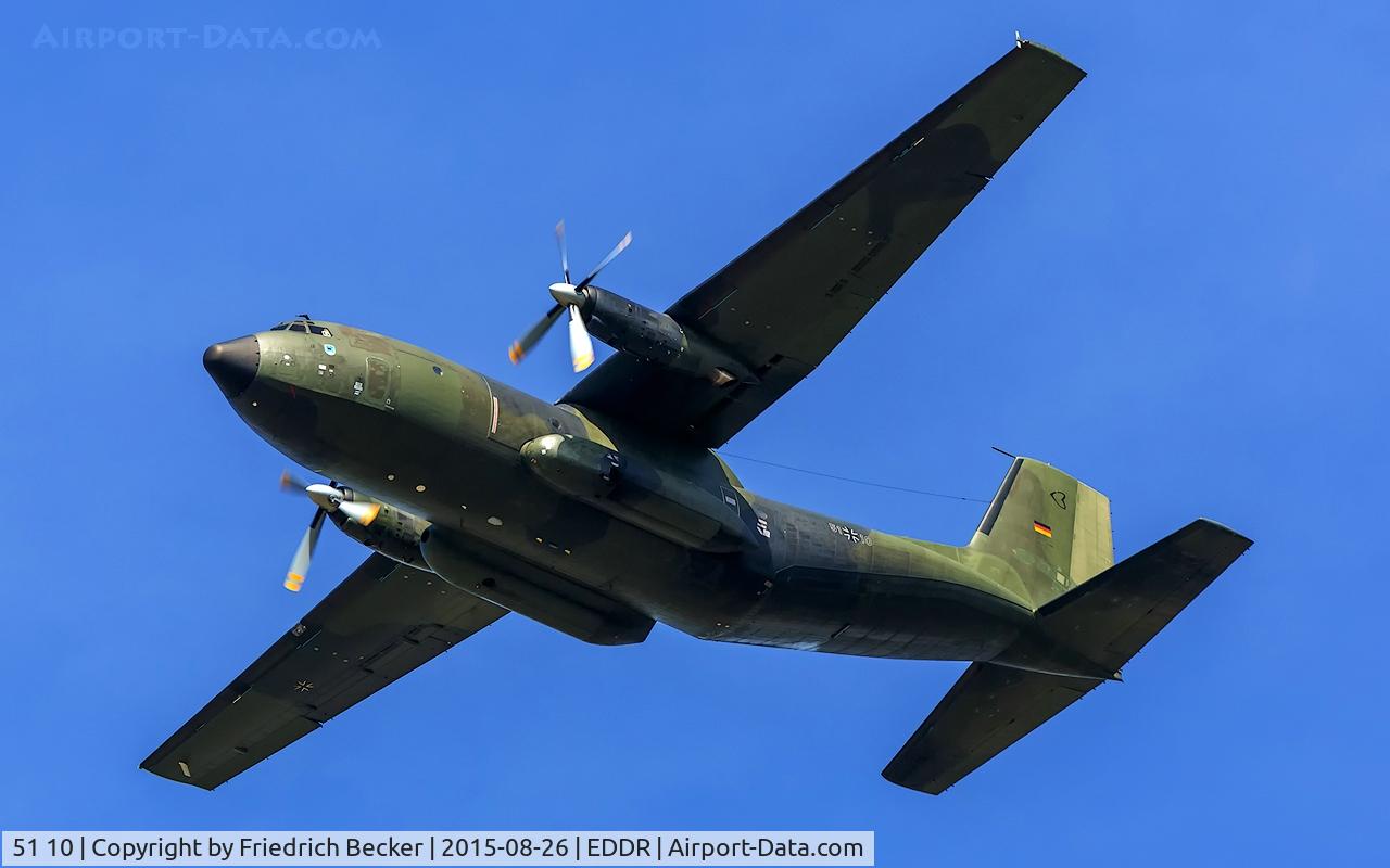 51 10, Transall C-160D C/N D147, returning from a paratrooper mission
