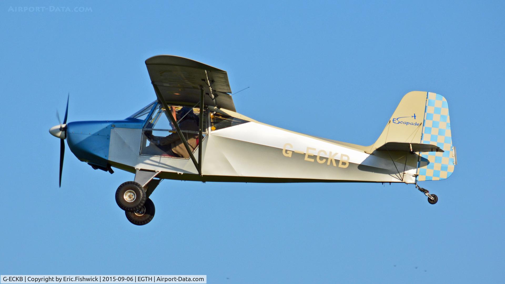 G-ECKB, 2007 Escapade 912(2) C/N BMAA/HB/533, 41. G-ECKB departing The Shuttleworth Pagent Airshow, Sept. 2015.