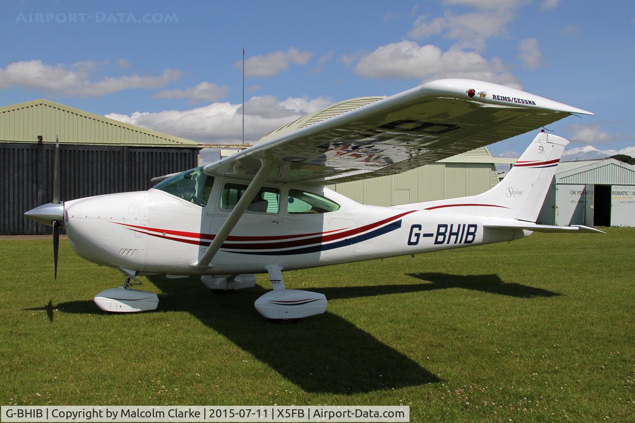 G-BHIB, 1980 Reims F182Q Skylane C/N 0134, Reims F182Q G-BHIB at Fishburn Airfield, July 11th 2015.