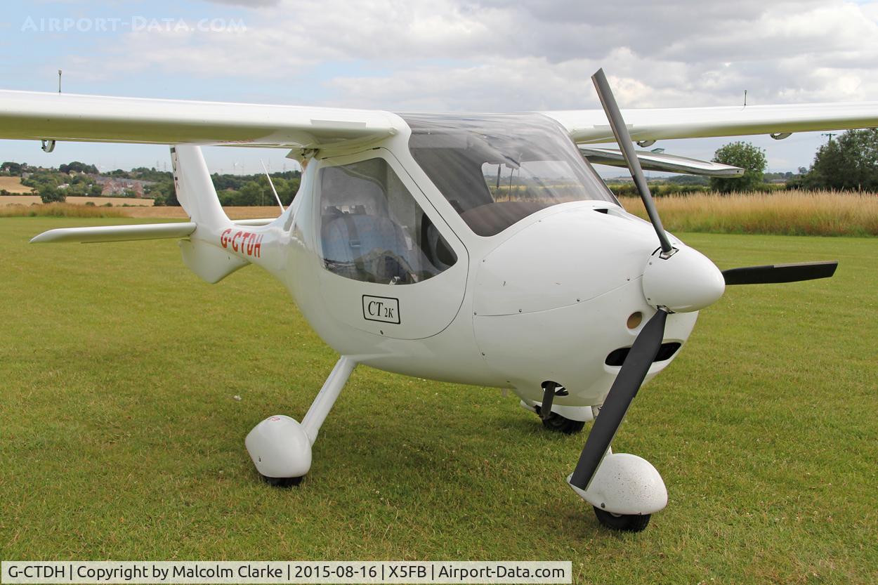 G-CTDH, 2003 Flight Design CT2K C/N 7939, Flight Design CT2K at Fishburn Airfield, August 16th 2015.