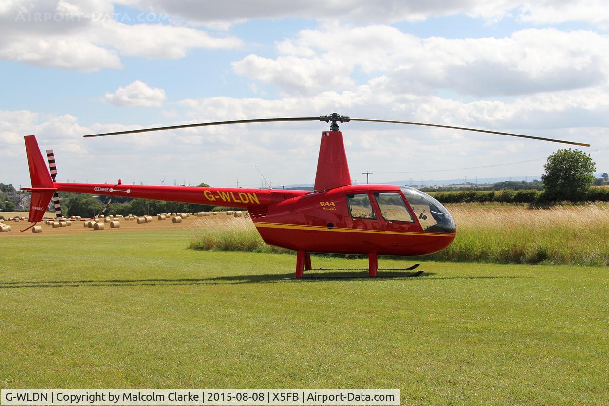 G-WLDN, 2005 Robinson R44 Raven 1 C/N 1507, Robinson R44 Raven 1, Fishburn Airfield, August 8th 2015.