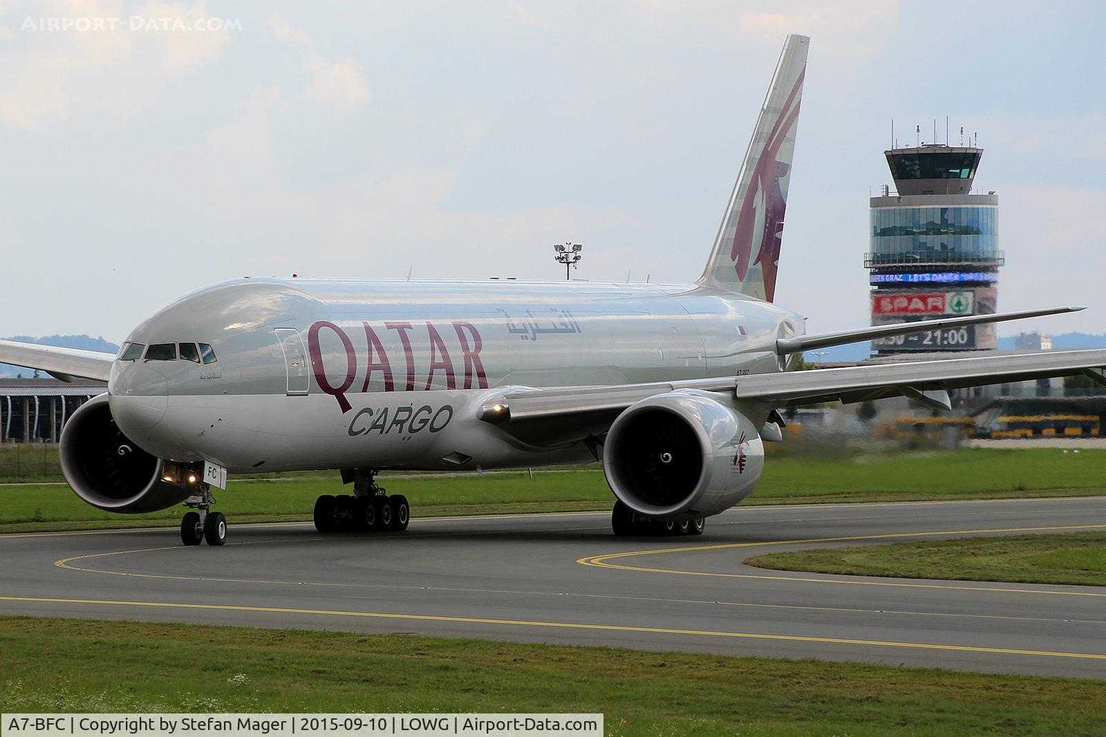A7-BFC, 2011 Boeing 777-FDZ C/N 36099, Qatar Cargo B.777-FDZ @ GRZ